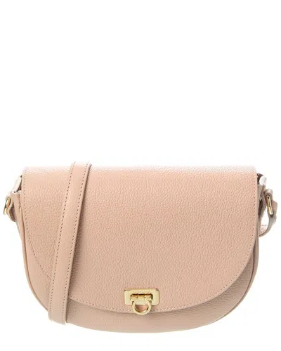 Ferragamo Leather Shoulder Bag In Pink