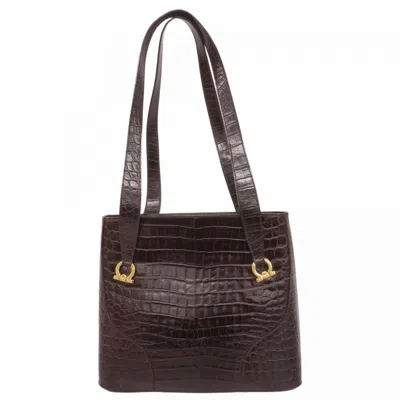 Pre-owned Ferragamo Leather Shoulder Bag () In Brown