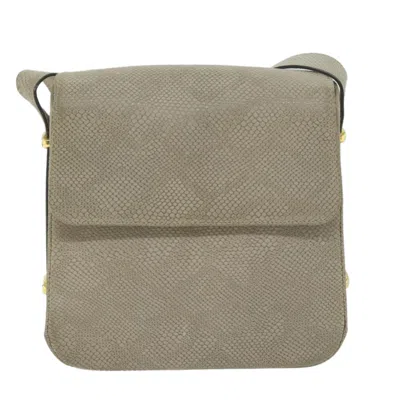 Pre-owned Ferragamo Leather Shoulder Bag () In Beige