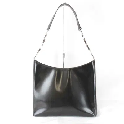 Pre-owned Ferragamo Leather Shoulder Bag () In Black