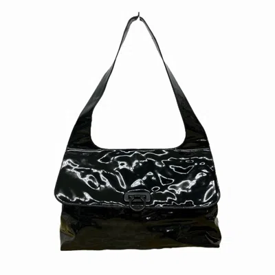 Pre-owned Ferragamo Leather Shoulder Bag () In Black
