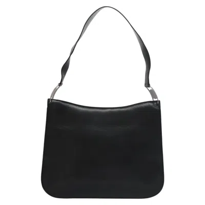 Pre-owned Ferragamo Leather Shoulder Bag () In Black