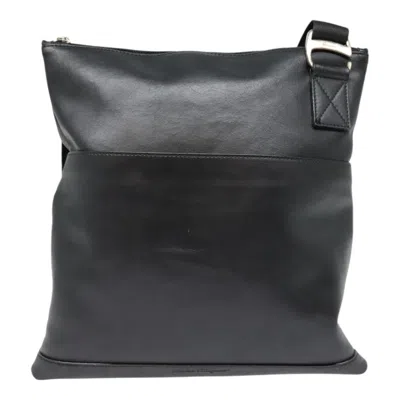 Pre-owned Ferragamo Leather Shoulder Bag () In Black