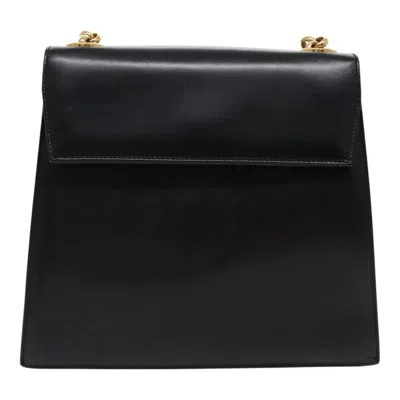 Pre-owned Ferragamo Leather Shoulder Bag () In Black