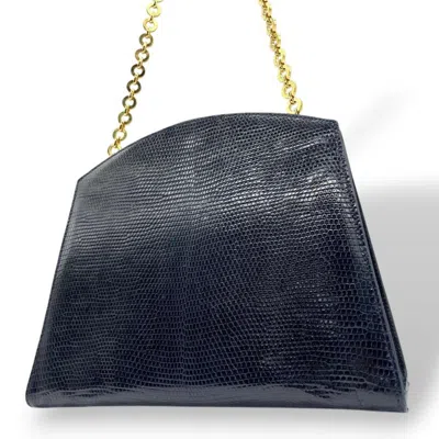 Pre-owned Ferragamo Leather Shoulder Bag () In Blue