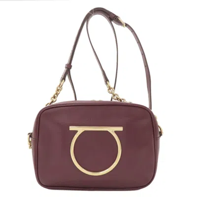 Pre-owned Ferragamo Leather Shoulder Bag () In Blue