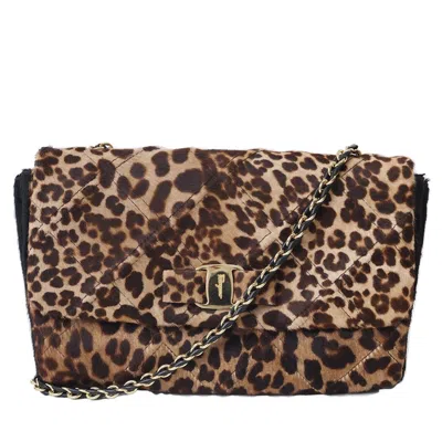 Pre-owned Ferragamo Leather Shoulder Bag () In Brown