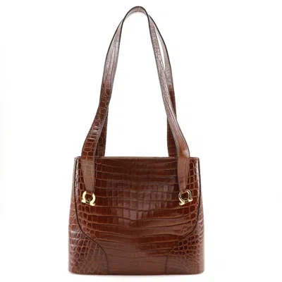 Pre-owned Ferragamo Leather Shoulder Bag () In Brown
