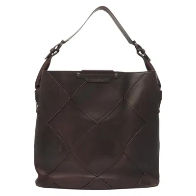 Pre-owned Ferragamo Leather Shoulder Bag () In Brown