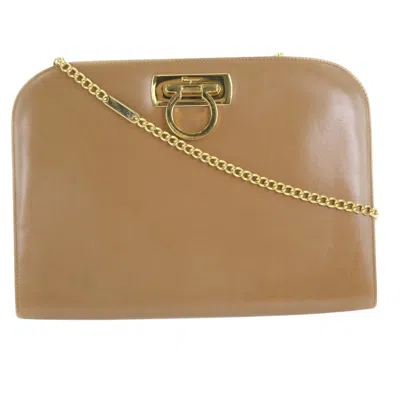 Pre-owned Ferragamo Leather Shoulder Bag () In Brown