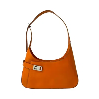 Pre-owned Ferragamo Leather Shoulder Bag () In Orange