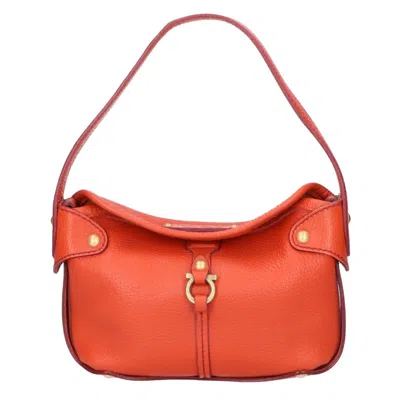 Pre-owned Ferragamo Leather Shoulder Bag () In Orange