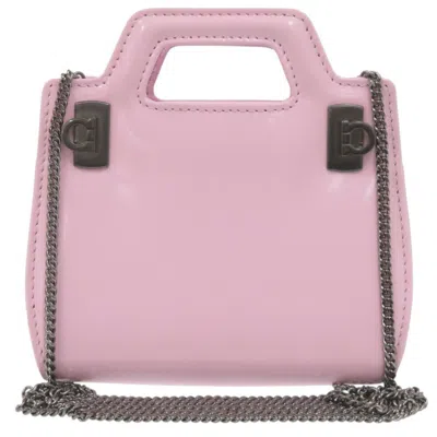 Pre-owned Ferragamo Leather Shoulder Bag () In Pink