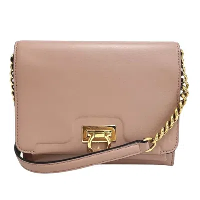 Pre-owned Ferragamo Leather Shoulder Bag () In Pink