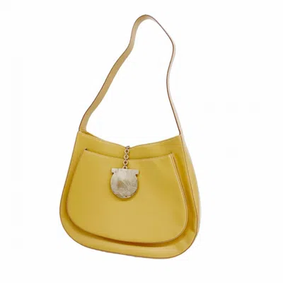 Pre-owned Ferragamo Leather Shoulder Bag () In Sand