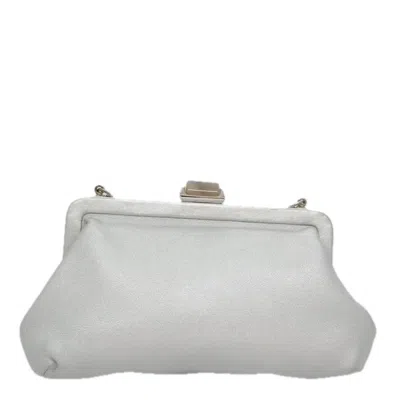 Pre-owned Ferragamo Leather Shoulder Bag () In Silver