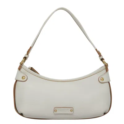 Pre-owned Ferragamo Leather Shoulder Bag () In White