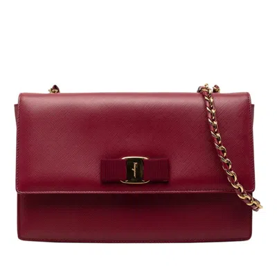 Pre-owned Ferragamo Leather Shoulder Bag () In Pink