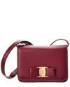 Ferragamo Leather Shoulder Bag In Red