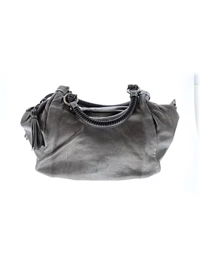 Pre-owned Ferragamo Leather Shoulder Bag In Silver