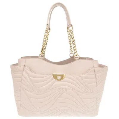 Pre-owned Ferragamo Leather Shoulder Bag Tote Bag () In Pink
