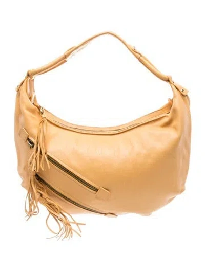 Pre-owned Ferragamo Leather Shoulder Bag In Yellow