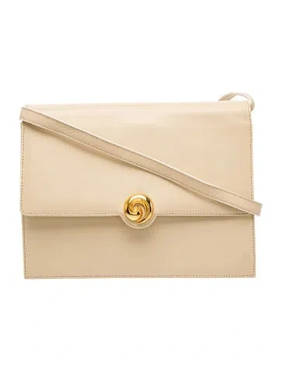 Pre-owned Ferragamo Leather Shoulder Bag In Yellow