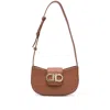 Ferragamo New Cognac Double Gancini Mini Bag