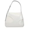 Ferragamo White Leather Shoulder Bag In White