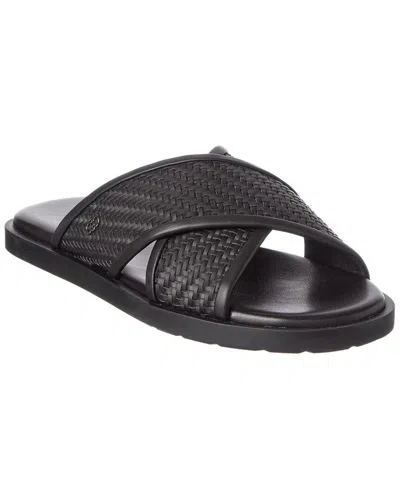 Ferragamo Leather Slide In Black