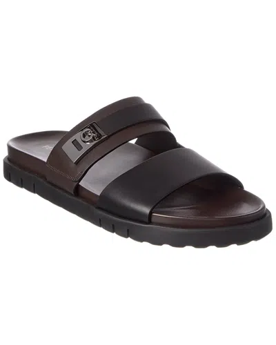 Ferragamo Leather Slide In Multi