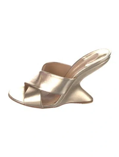 Pre-owned Ferragamo Leather Slides