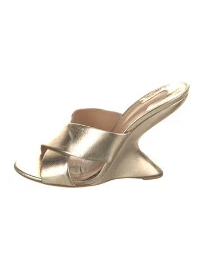 Pre-owned Ferragamo Leather Slides