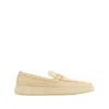 Ferragamo Nubuck Leather Loafers Gold Hardware