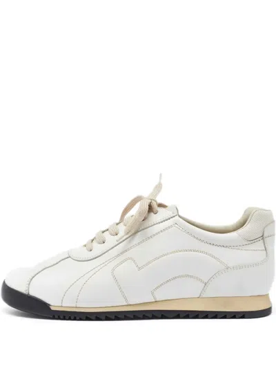 Pre-owned Ferragamo Leather Sneakers