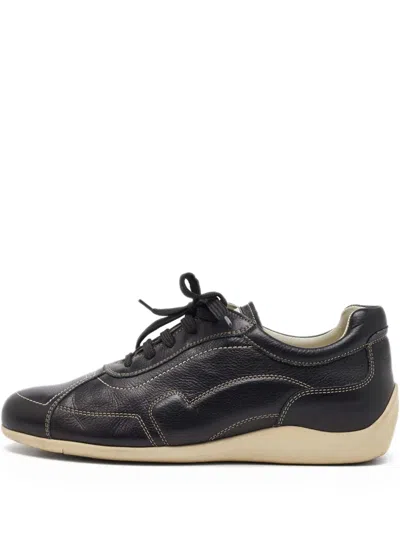 Pre-owned Ferragamo Leather Sneakers