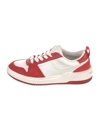 Pre-owned Ferragamo Leather Sneakers In White