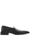 Ferragamo Loafer Mit Eckiger Kappe In Black