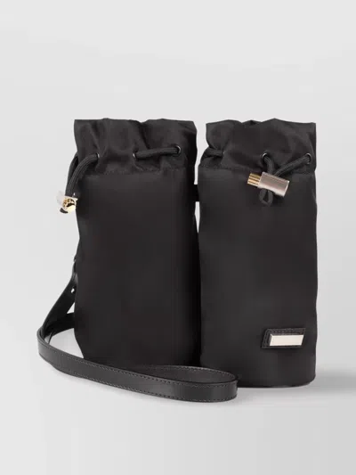 Ferragamo Leather Strap Belt Bag With Metal Hardware