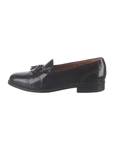 Pre-owned Ferragamo Leather Tassel Accents Loafers In Multi