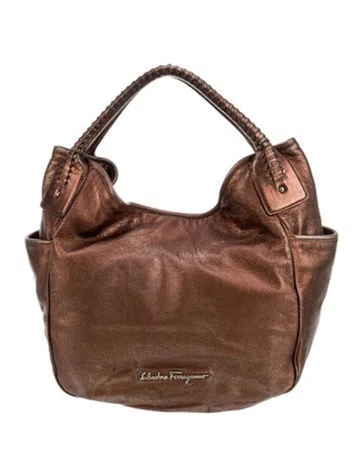 Pre-owned Ferragamo Leather Top Handle Bag