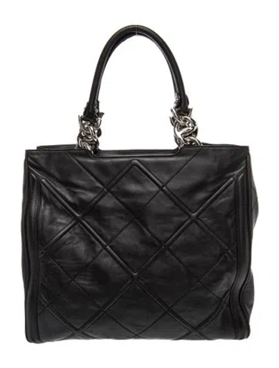 Pre-owned Ferragamo Leather Top Handle Bag In Black