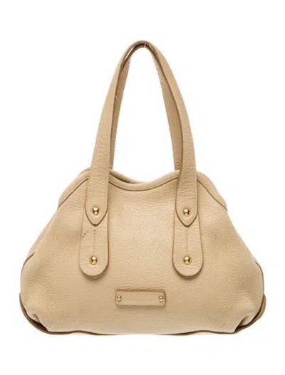 Pre-owned Ferragamo Leather Top Handle Bag In Neutral