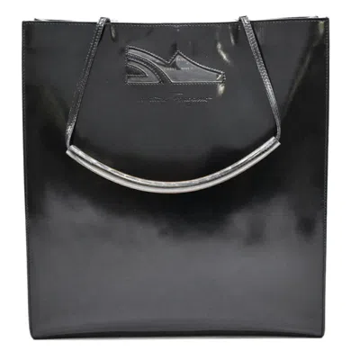 Pre-owned Ferragamo Leather Tote Bag () In Black