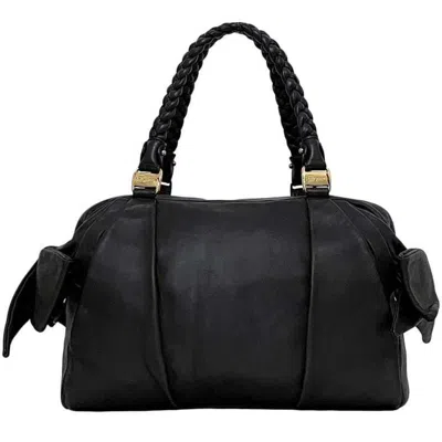 Pre-owned Ferragamo Leather Tote Bag () In Black