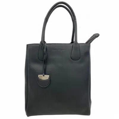Pre-owned Ferragamo Leather Tote Bag () In Black