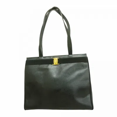 Pre-owned Ferragamo Leather Tote Bag () In Black