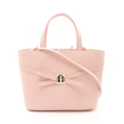 Pre-owned Ferragamo Leather Tote Bag () In Pink