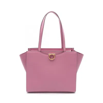 Pre-owned Ferragamo Leather Tote Bag () In Pink