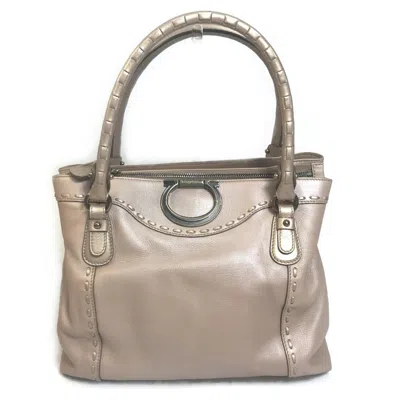 Pre-owned Ferragamo Leather Tote Bag () In Pink